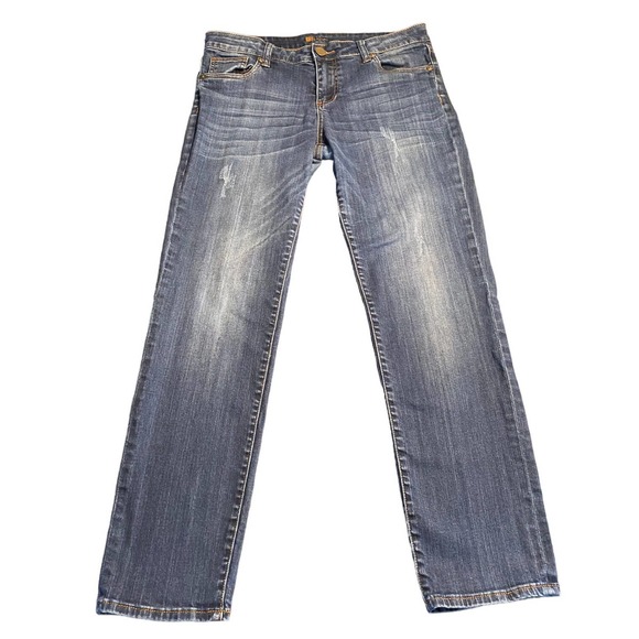 Kut From The Kloth Womens Jeans Sz 10 Med Wash Boyfriend Mid-Rise - Picture 13 of 14